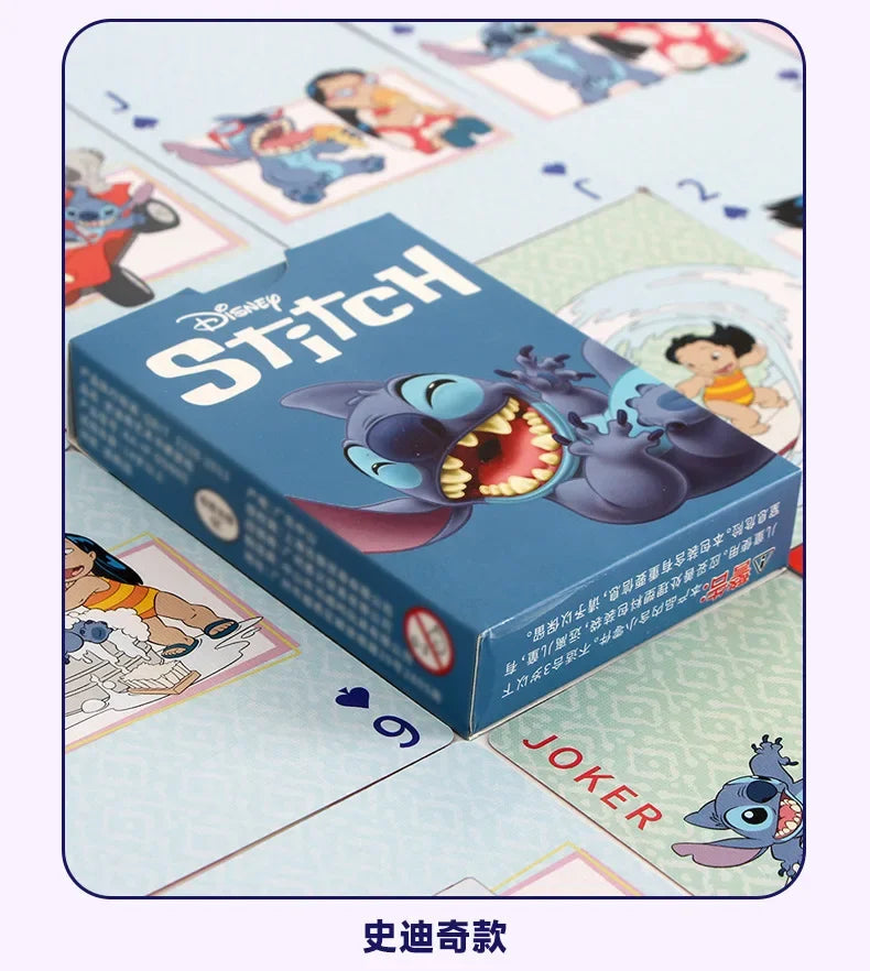 Disney Mickey Frozen Stitch Poker Lots-o'-Huggin' Bear Playing Cards Playing Cards Poker Indoor Family Entertainment Board Games