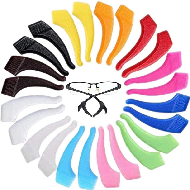 10 pairs Top Quality Silicone Anti-slip Holder For Glasses Accessories Kids/Adults Ear Hook Sports Eyeglass Temple Tip stoppers