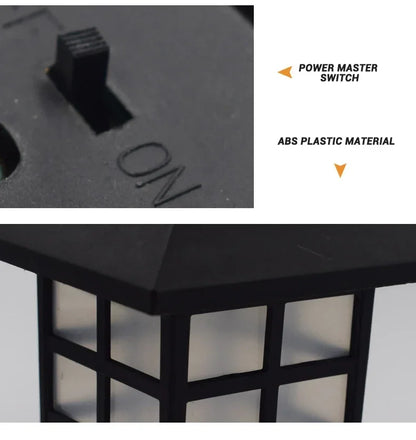 2Pcs Outdoor Solar LED Pathway Lights Walkway Garden Decor Street Lamp for Landscape Yard Patio Driveway Festival Lighting