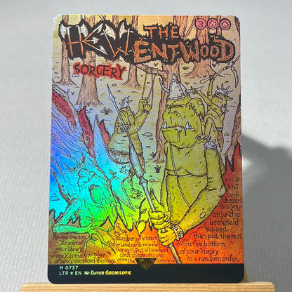 LTR FOIL3-01 Tcg proxy magic cards The One Ring Dawn of a New Age Shadow of the Enemy Hew the Entwood gather