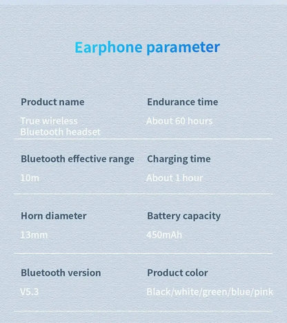 UEESFIT A5 TWS Bluetooth Earphones Hifi Sound Headphones Sport Headset True Wireless Earphones Noise Canceling Earbuds For Phone