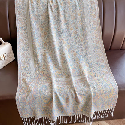 Luxury Winter Scarf Women Cashmere Warm Pashmina Brand Foulard Female Shawls Wraps Thick Soft Bufanda Poncho Scarves Stole 2025