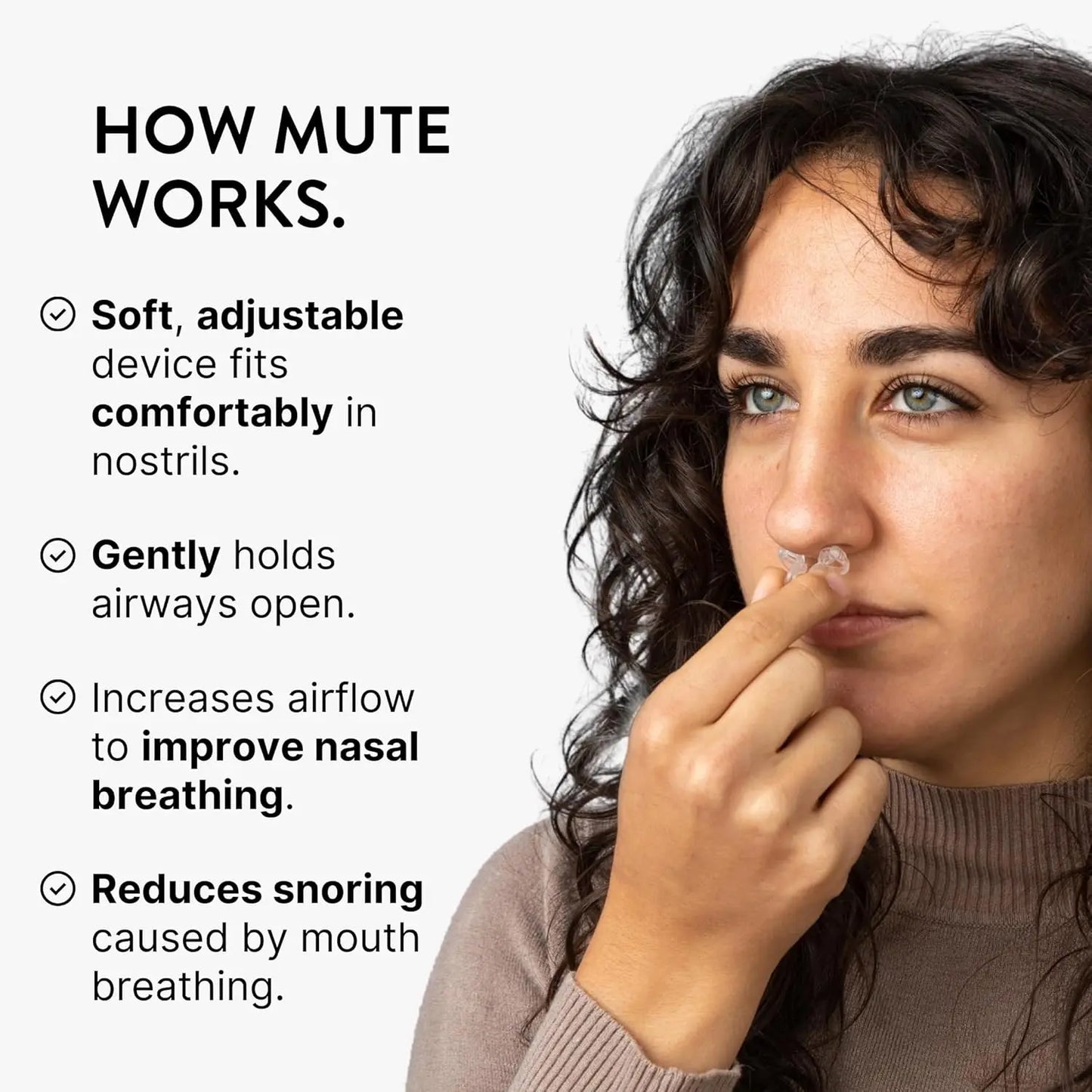 Nasal Dilator Snoring Solution - Alternative to Nasal Strips for Improved Sleep Quality And Snoring Reduction
