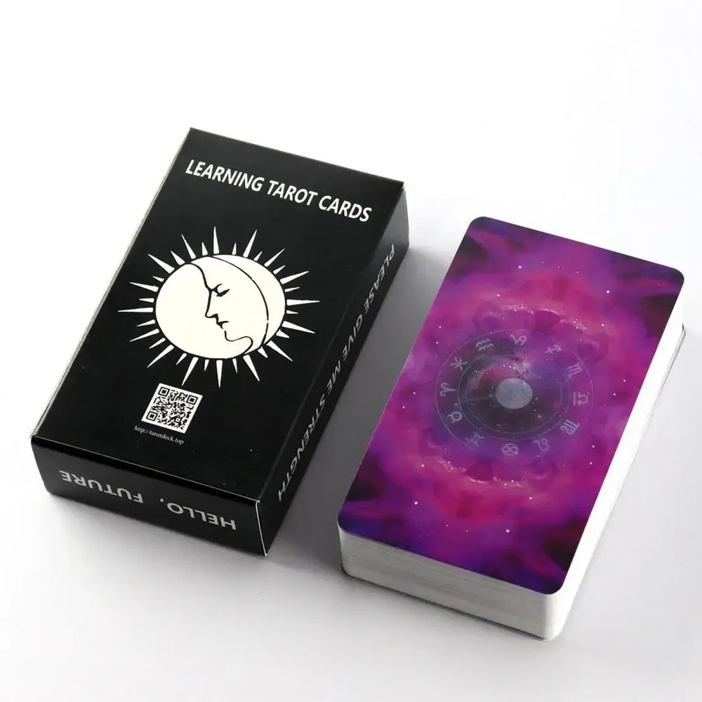 78pcs Learning Tarot Card Home Party Board Game Oracle Card Table Game Divination Tools Oracle Card Family Friend Table Game