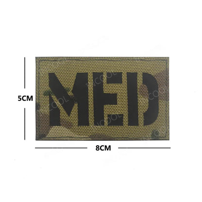 Infrared IR Reflective Patch K9 FIRE MEDIC PRESS MED PJ Decorative Patches Biker Armband Patch For Clothing Backpack