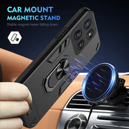 For Motorola Moto G56 5G Case Shockproof Armor Magnetic Holder Ring Case For Moto G56 G 56 MotoG56 Camera Lens Protect Cover