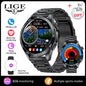 LIGE Micro Physical Examination ECG Smart Watch Men Bluetooth Call Heart Rate Blood Pressure Oxygen Health Smartwatch 2025 New