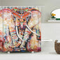 Cat shower curtains bathroom shower curtain Cute 3D fabric shower curtain with hooks funny waterproof shower curtain or Mat