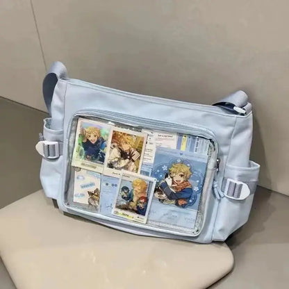 Daily Versatile Y2k Ulzzang Ita Bag One Shoulder Class Crossbody School Bag Harajuku Girls' Large Capacity Casual Itabag
