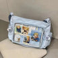 Daily Versatile Y2k Ulzzang Ita Bag One Shoulder Class Crossbody School Bag Harajuku Girls' Large Capacity Casual Itabag