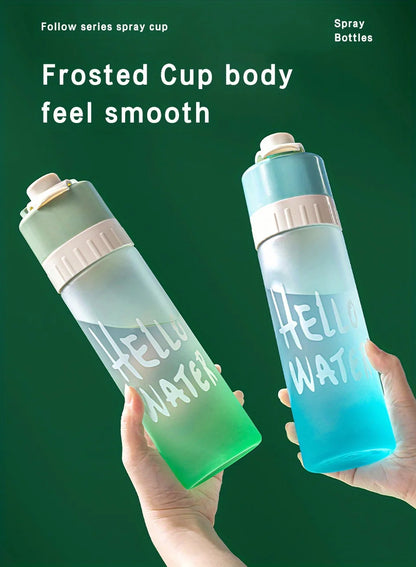 Large Capacity Spray Fog Water Bottle with Spray Mist Lightweight Portable Water Cooler Cool Down System Outdoor Activities