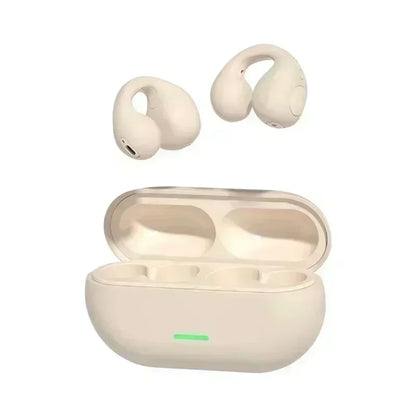 TWS Fone Bluetooth Headset 5.3 Wireless Air Conduction Headphones Clip Ear Music Noise Canceling HD Call Sports Gaming Earphone