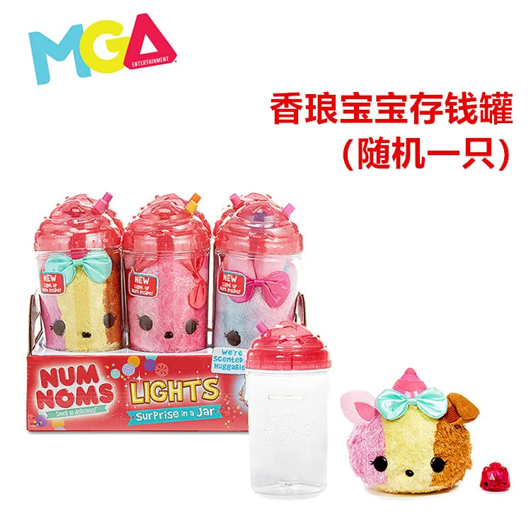 【In Stock】New Num Noms Scented Lights Piggy Bank Blind Box Fun Unboxing Play Toys Mystery Box Surprise Adult'S Birthday Toy Gift