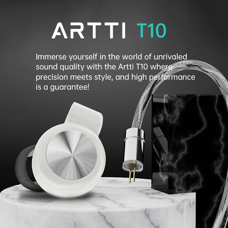 ARTTI T10&R1&R2 In-Ear HiFi Earphones Wired IEMs Monitors 14.2mm Planar Driver Textured Bass 0.78mm 2pin & 3.5MM/4.4MM Connector
