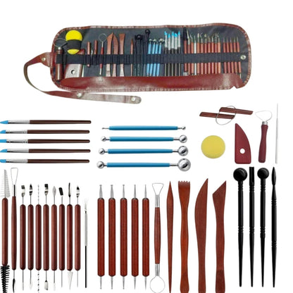 Pottery Clay Sculpting Tools Kit  Ceramic Wax Clays Carving Tools for Art Craft Pottery Sculpting Modeling Tool Set