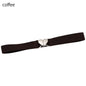 2022 Children Stretch Belts Girls Multicolor Adjustable Elastic Waist Belts with Heart Shape Buckle Waistband Accessories