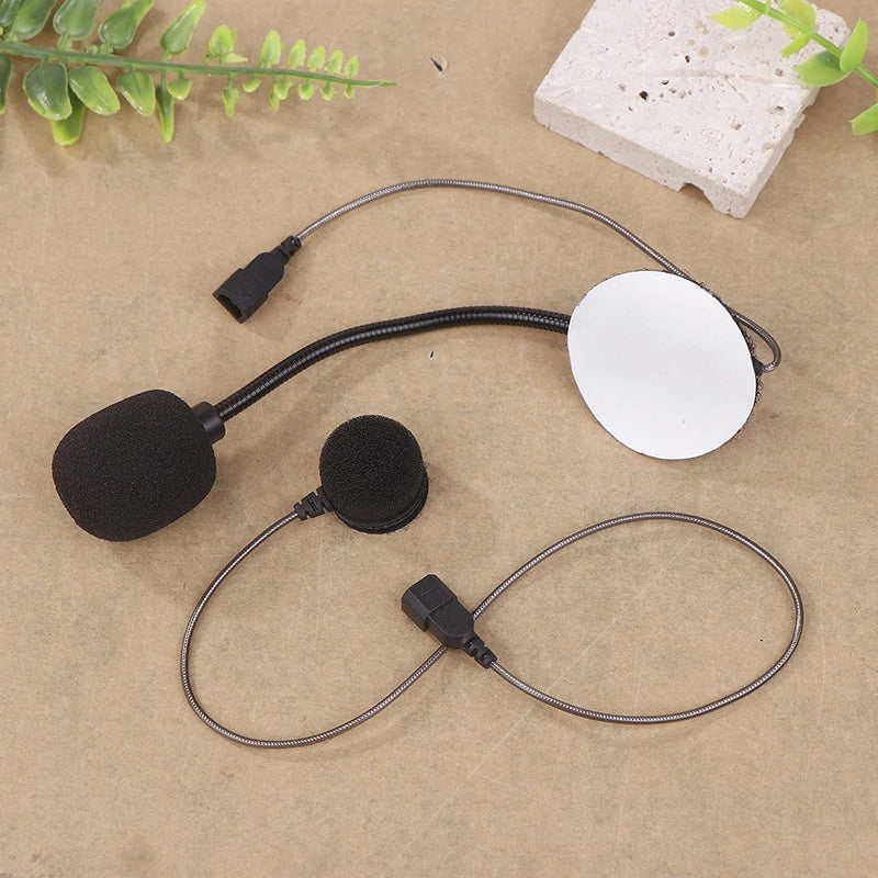 Motorcycle Helmet Bluetooth Intercom Microphone 3.5mm Speaker for Cardo Freecom Spirit Soft Wire Hard Wire Compatible