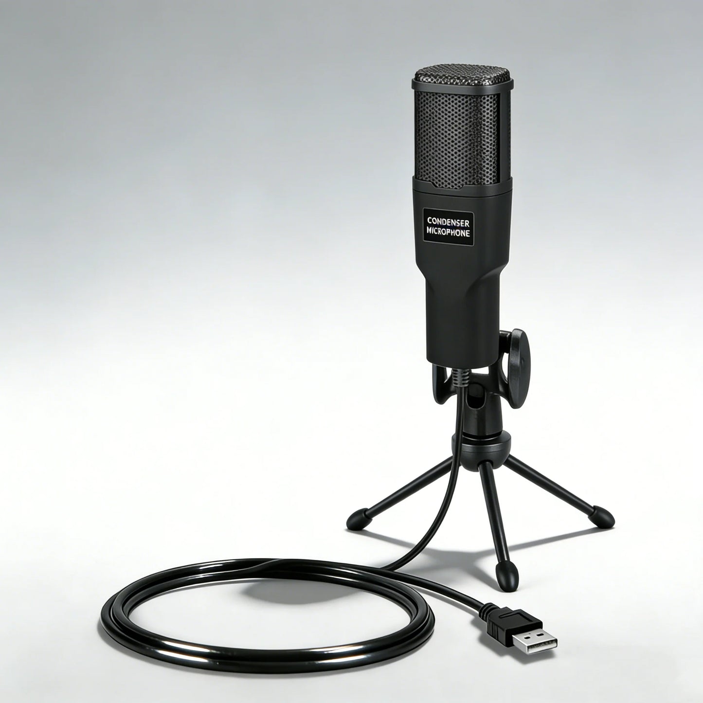 USB Computer Microphone, Condenser PC Mic for Podcasting, Streaming, Vocal Recording, Compatible with PC & Laptop, PS4/5