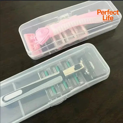 1Pc Stylish and Durable Shaving Storage Box for Men's Razors, Easy to Carry and Keep Clean and Keeps Your Shaver Well Organized
