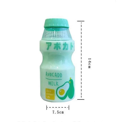 [H]480ml Plastic Water Bottle Drinking Bottle Shape Cute Kawaii Milk Shaker Bottle