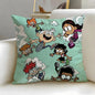 Popular Cartoon The Loud House Cushion Cover Soft & Easy-Wash Pillow Case – Versatile for Couch, Bed, Travel and Office