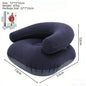 Inflatable Single Person Lazy Sofa U-Shaped Flocking with Armrests And Backrest Portable Outdoor Leisure Bean Bag Chair