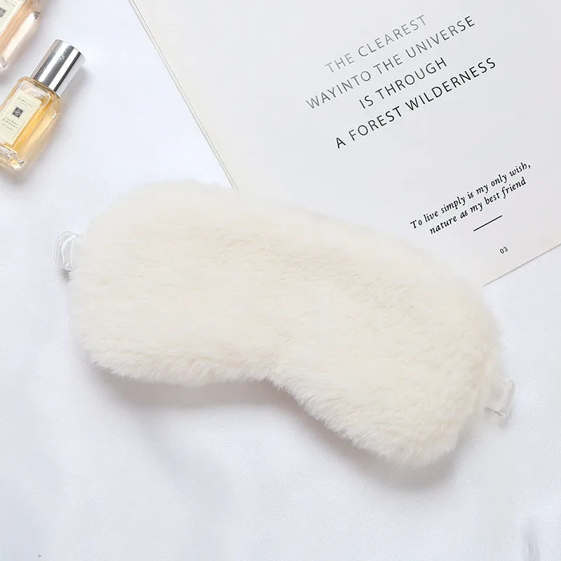 Sleeping Mask Sleeping Blindfold Soft Plush Eye Masks Cute Love Cloud Eye Cover Plush Mask Eyepatch Nap Health Eye Cover