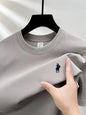 100% pure cotton short sleeve round neck men's T-shirt hot selling luxury brand summer exquisite pony embroidery breathable top