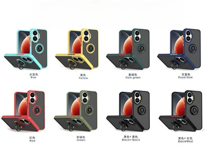 Funda For Xiaomi Poco F7 5G Case Shockproof Matte Hard PC Armor Case For Pocof7 Poko Little F7 F 7 7F Magnetic Holder Ring Cover