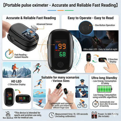 Non-Contact Infrared Forehead Thermometer IR Thermometer Fast Reading Portable Finger Pulse Oximeter Health Care Ear Thermometer