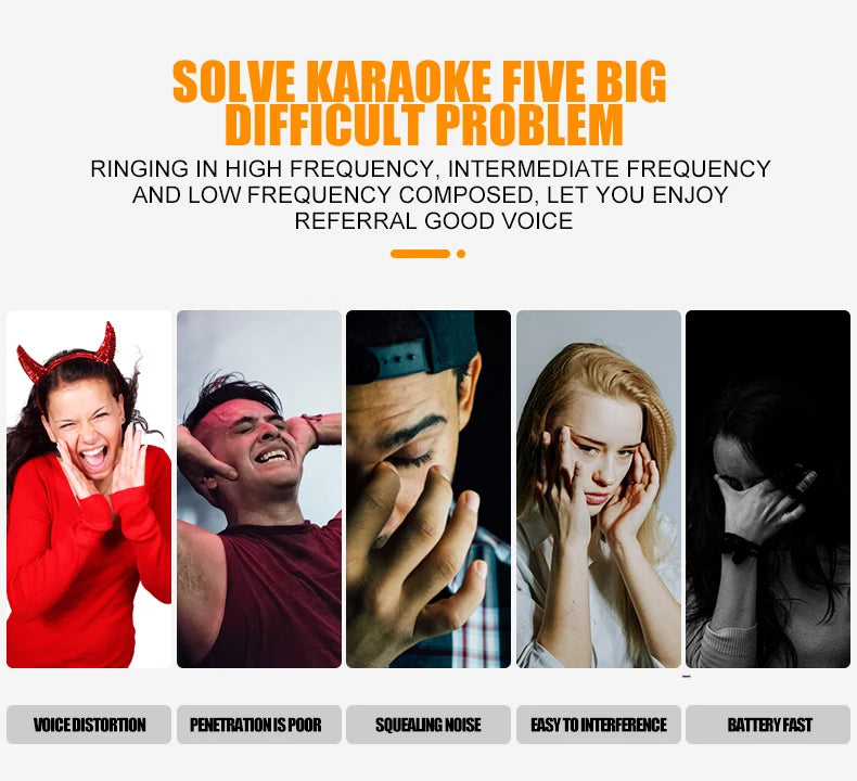 Wireless Microphone Handheld Dual Channels UHF Fixed Frequency Dynamic Mic For Karaoke Wedding Party Band Church Show