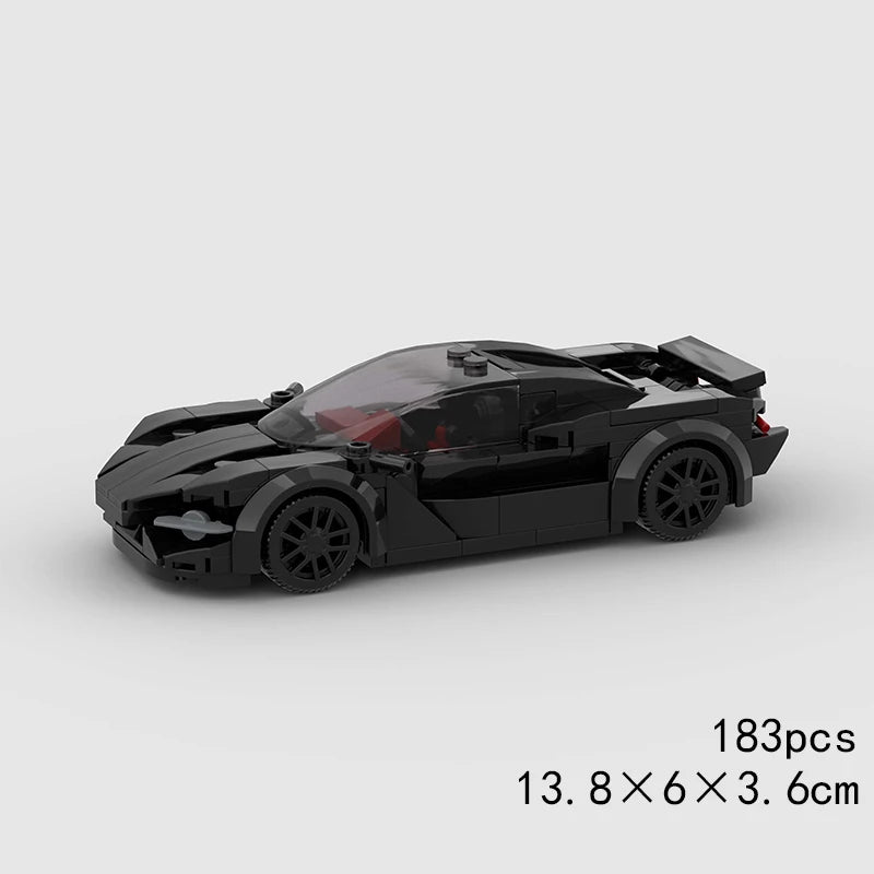 City Speed Racing Car Model Building Blocks DIY Bricks MOC Toy Classic Rally Sports Super Racer Vehicle Christmas gift technique