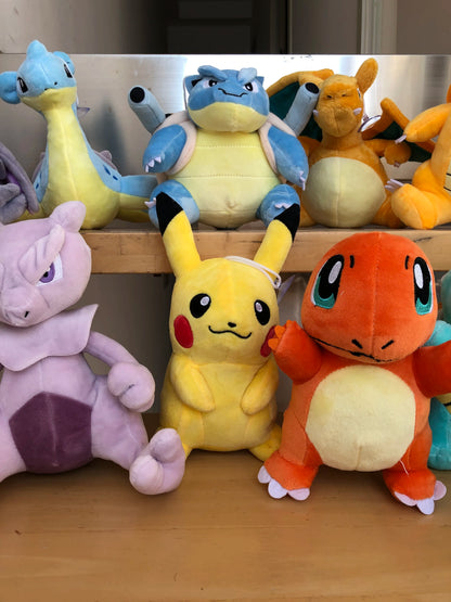 Cute Pikachu Plush Toy Pokemon Charmander Squirtle Bulbasaur Stuffed Doll Eevee Scorbunny Gengar Snorlax Christmas Gifts
