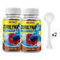 Fish Food Pellets With Square Floating Feeding Ring Set For Betta Goldfish Nutrient Color Enhancer Combo ZORILYNX Plus X2