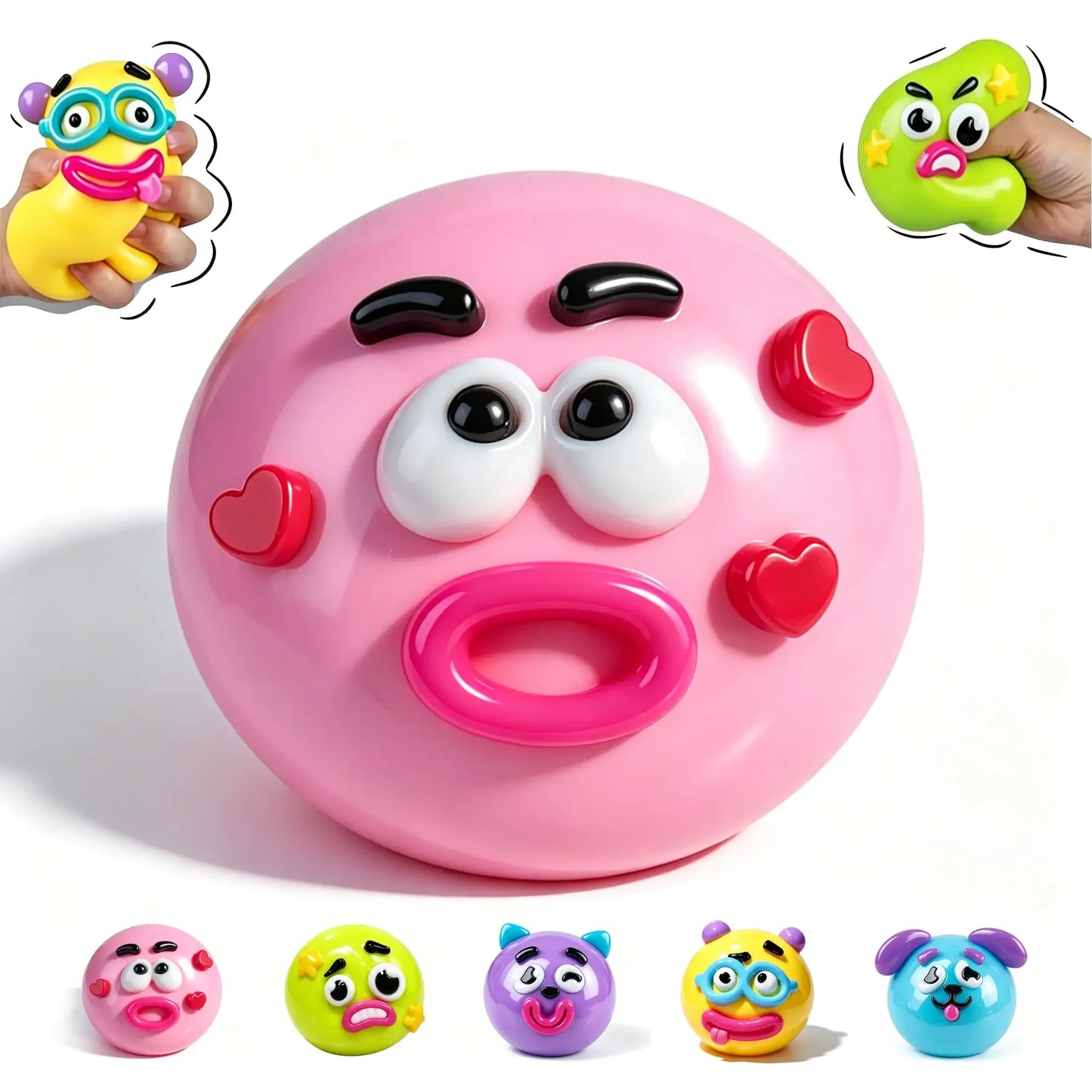2026 NEW Smushers Squishy, Curiosities Dog Face Swap Squishy Toy, Soft Moldable Cute Slow Rise Squeeze Toy Adult Fun gifts
