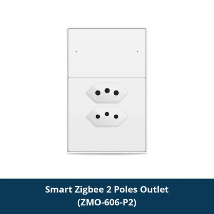 Zemismart Zigbee Brazil Outlet 10A 20A Brazilian Socket Work with Tuya Smart life Google Home Smartthings Homekit Control via M6