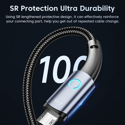 Toocki Micro USB Cable for Samsung S10 2.4A Fast Charging Quick Charge Micro Cable for Fan Headphone LED Phone Charger Data Cord