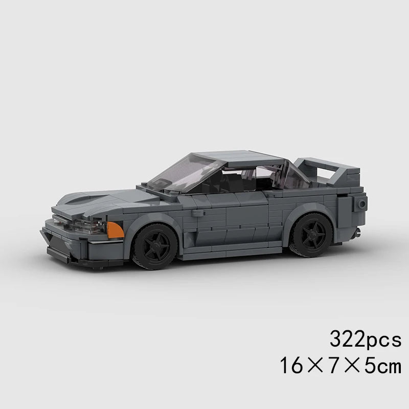 City Speed Racing Car Model Building Blocks DIY Bricks MOC Toy Classic Rally Sports Super Racer Vehicle Christmas gift technique