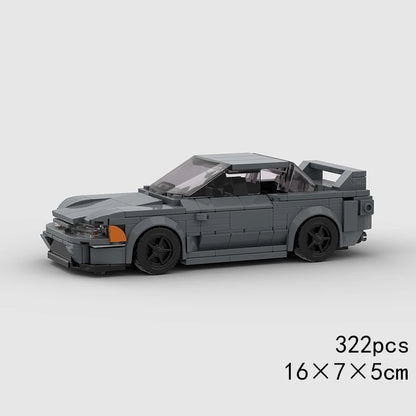 City Speed Racing Car Model Building Blocks DIY Bricks MOC Toy Classic Rally Sports Super Racer Vehicle Christmas gift technique