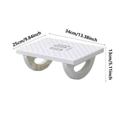 Portable Foot Stool with Massage Rollers Under Desk Ergonomic Support for Home and Office