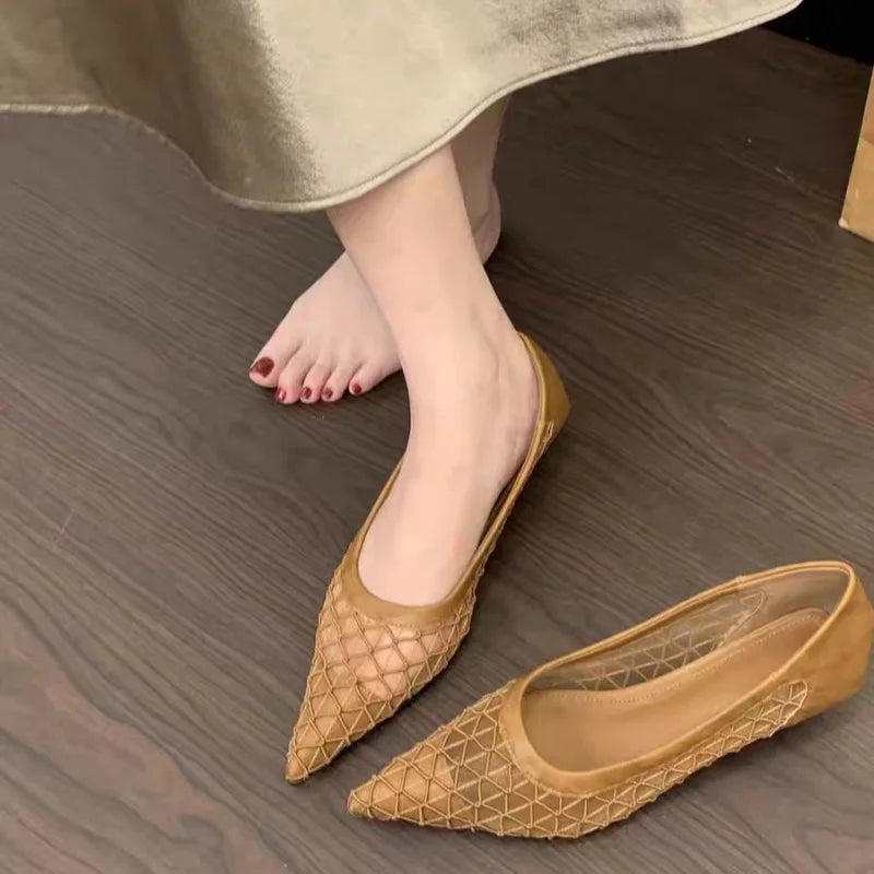 *Summer New Pointed Thin Heel Comfortable Casual Single Shoes Fashionable/sexy Hot Selling Breathable Party High Heels for Women