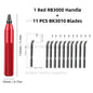 Deburring Tool RB3000 with 1 or 11 High Speed Steel Swivel Blades BS1010 BS1018 BK3010 BS3010 360 Degree Rotary Head Burr Remove