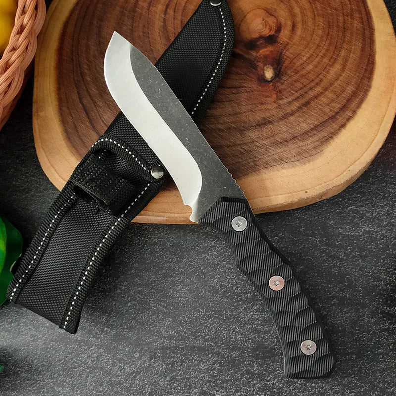 Forged Blade Butcher Knife Cleaver Boning Knife Multi-purpose Meat Chop Vegetable Fruit Fish Slicing Chef Kitchen Cutting Tools