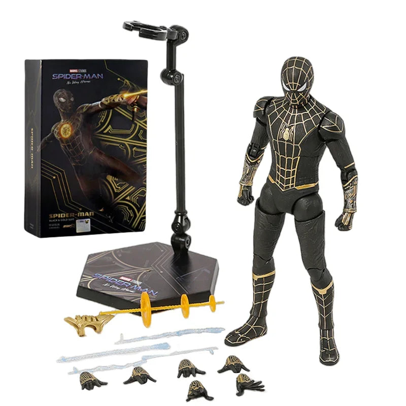 ZD Toy Iron Spider Man Advanced suit legends No Way Home Peter Parker Gold Black Red Model Action Figure Adult Collectible Toy