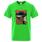 Summer Men High Quality T-shirt Cotton Blend Short Sleeve Print Casual Loose Men T Shirt O-neck Male T-shirt Male Tees  for Men