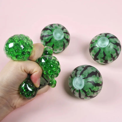 Simulated Watermelon Bead Ball Water Bead Ventilatory Ball Adult and Child Squeeze Squish Stress Relieving and Kneading Toys