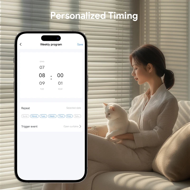 Bluetooth Smart Roller Blind Curtain Robot Type C Port Use for Tuya Smart Life Remote Control Google Alexa Siri Voice Control