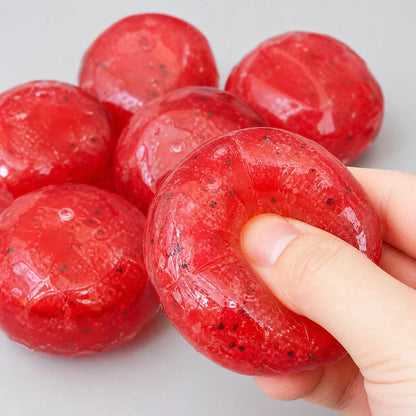 Handmade Watermelon Slushy Squishy Toy Realistic Fruit Simulation Soft Slow Rebound Stress Relief Squeeze Model for Adults