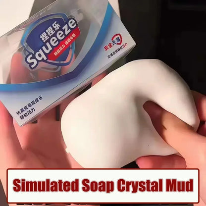 **ASMR Crunchy Soap Ball Squishy Stress Ball Filled Soft Squeeze Fidget Toy Anti-Stress Anxiety Relief Hand Decompression Toy