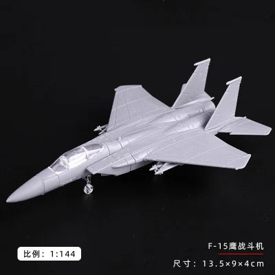 4D 27 Styles 1:144 Fighter Assembly Model Plastic Glue Free Plane Armed Helicopter Reconnaissance Aircraft Model Toy